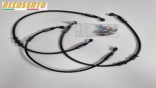 ラグビップ様 Kit Aeroquip Accossato Diant e Tras Preto/ ''S'' Kawasaki ZX10 R S