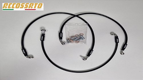 トータルアップ Kit Aeroquip Accossato Diant e Tras Preto/ ''S'' Kawasaki