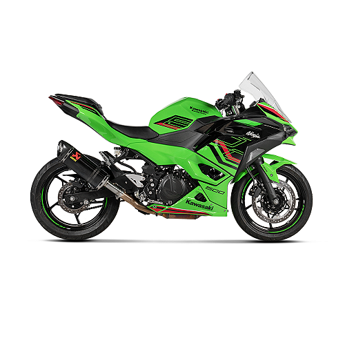 Ponteira Akrapovic em carbono para Kawasaki Ninja 400 ZX-4R (2023