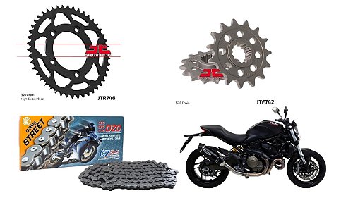 Kit transmissão Ducati Monster 796 (12'-15') - Modena