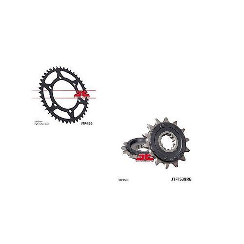Coroa e Pinhão JT Sprockets Kawasaki Eliminator 500 25~ - Modena