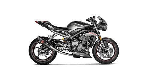Ponteira Akrapovic em carbono para Triumph Street Triple 765 (18