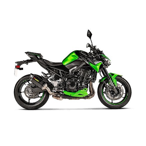 Ponteira Akrapovic em carbono para Kawasaki Z900 A2 ano 2020 em