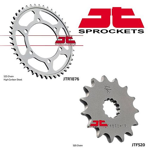 Coroa e Pinhão JT Sprockets GSX 8 S / R (24) - Modena