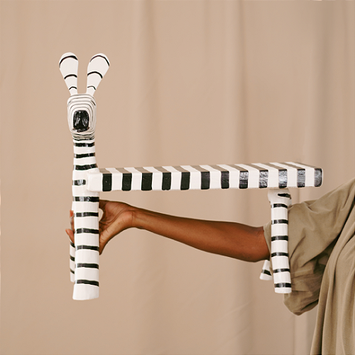 Banquinho Zebra por Leno