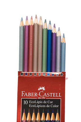 LAPIS DE COR FABER-CASTELL 12 CORES +3 METÁLICOS - Grafitte - Papelaria  Grafitte