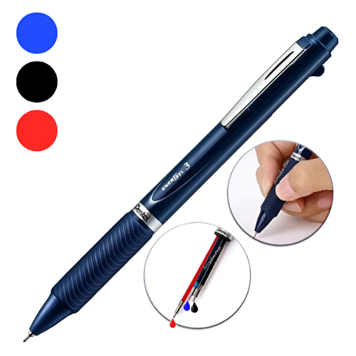 Caneta Gel Pentel Makkuro Energel BL417-A Preta - Papelaria