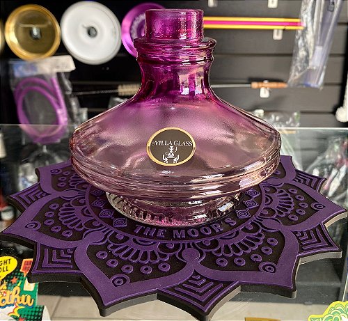 アメジスト Vaso Aladim Resistente Bicolor Dourado com Roxo - Tabacaria