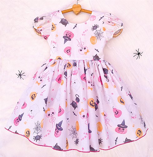 Vestido Infantil Barbie - Vichy Rosa - Little Closet