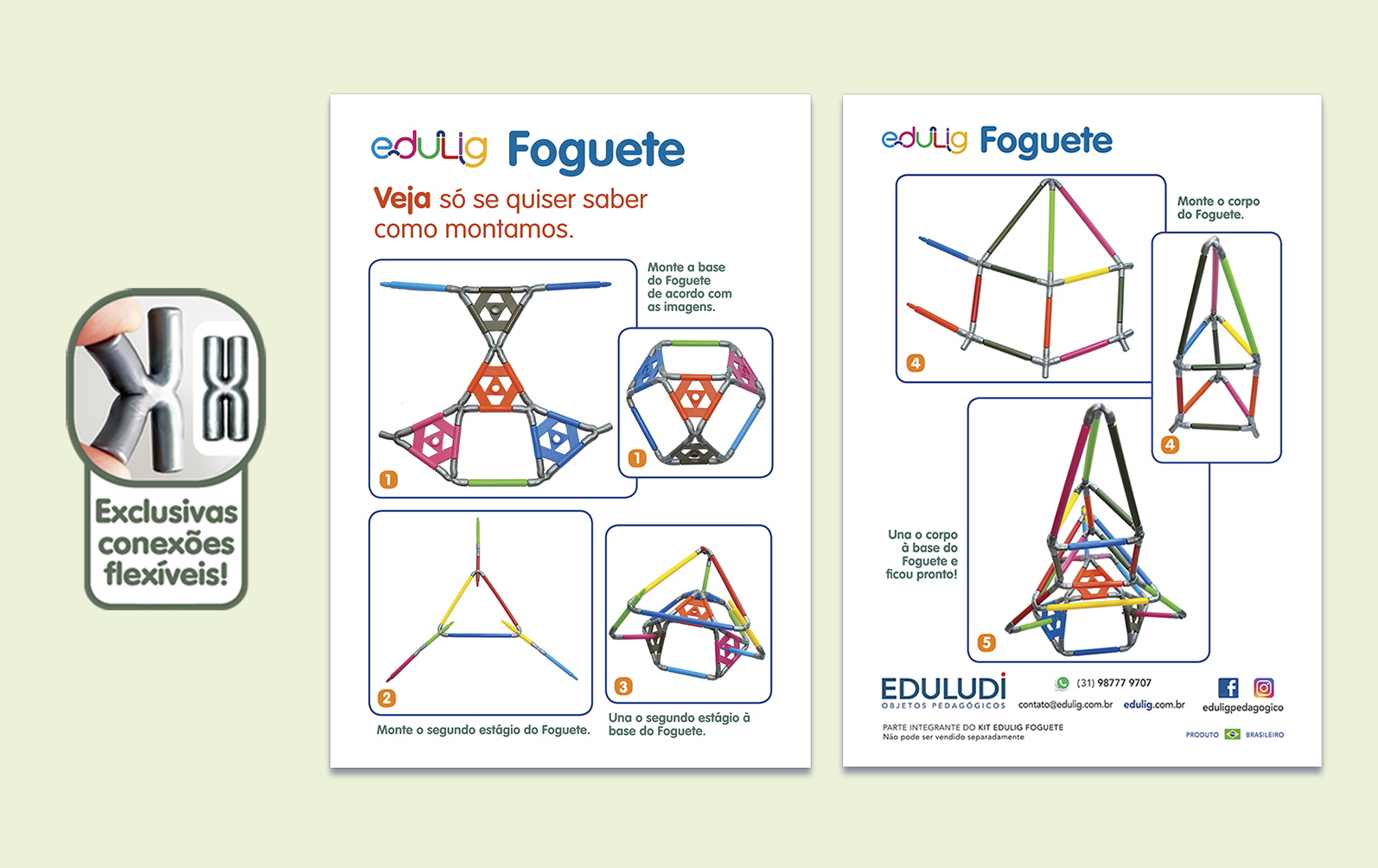 Quebra-cabeça Edulig Puzzle Monte Encaixe - 78 peças - GNZLVLJAB - Edulig -  Kits e Gifts