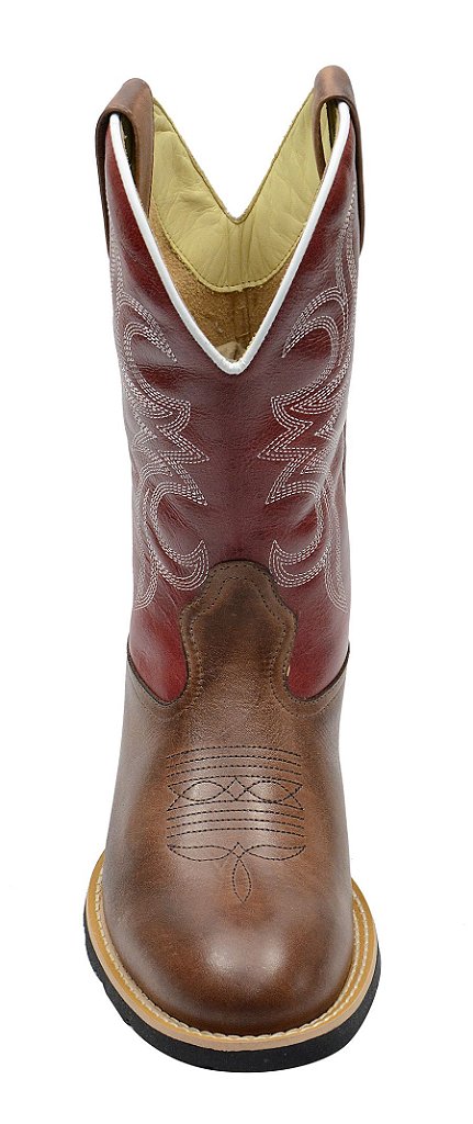 Bota Texana Country Masculina Escrete Bico Redondo Couro Legitimo - Loja  Sapatos Francano