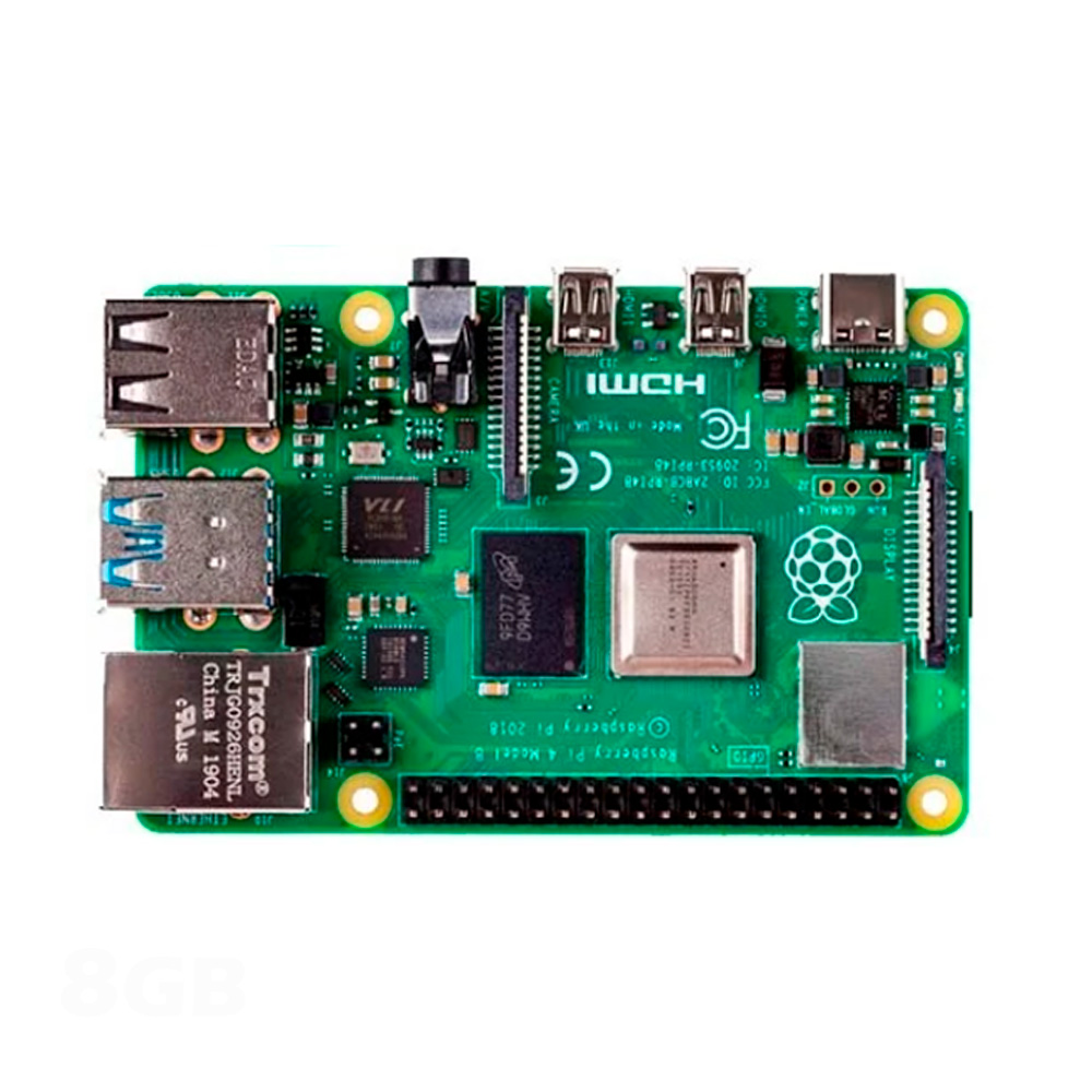 Kit Raspberry Pi 4 8GB MicroSD 64GB Fonte Case Cooler Microhdmi
