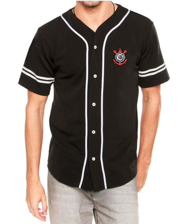 Camisa Baseball CP Masculina - Mania Alvinegra