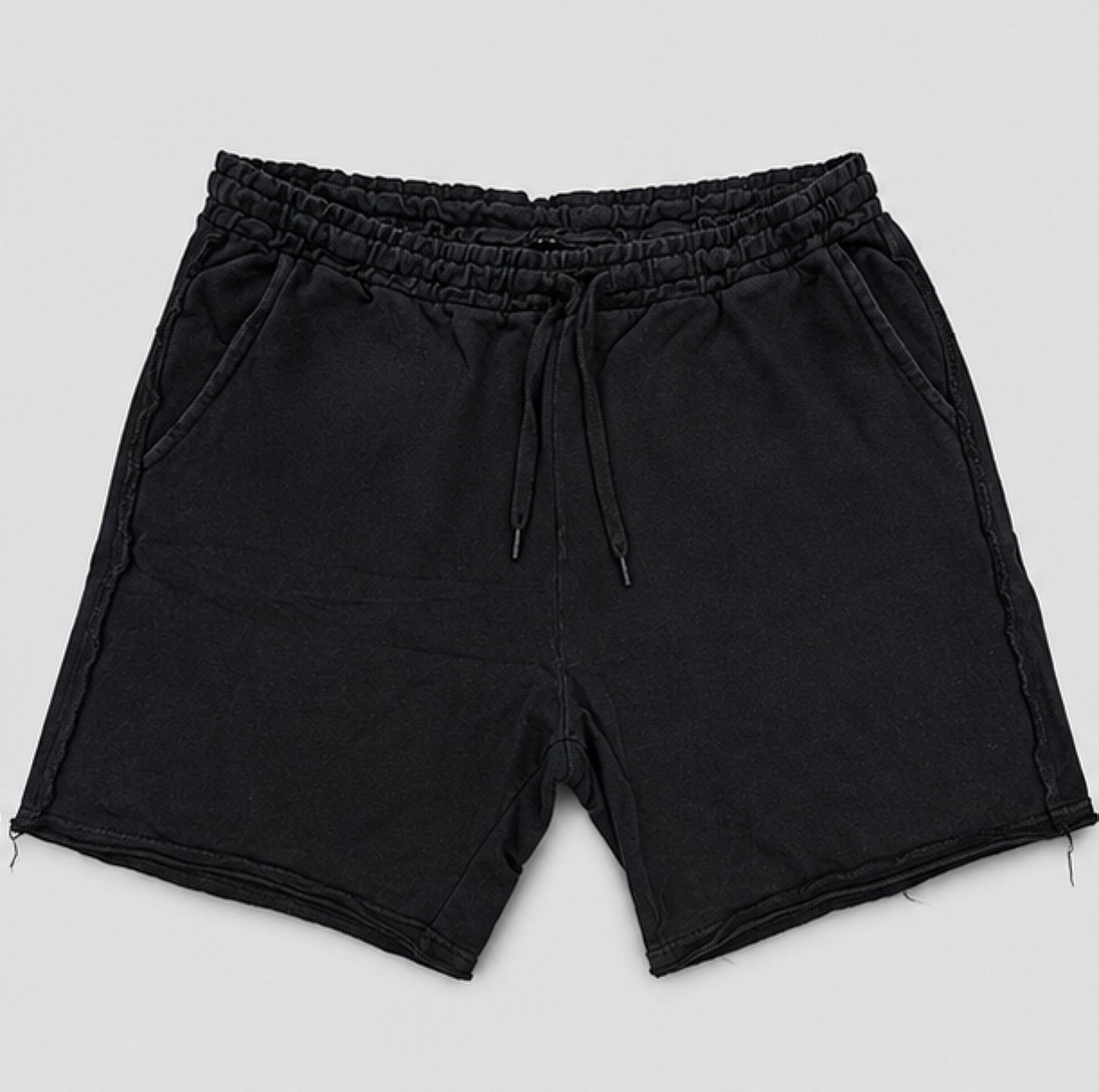 Bermuda Short de Moletinho Preta Agrafisil