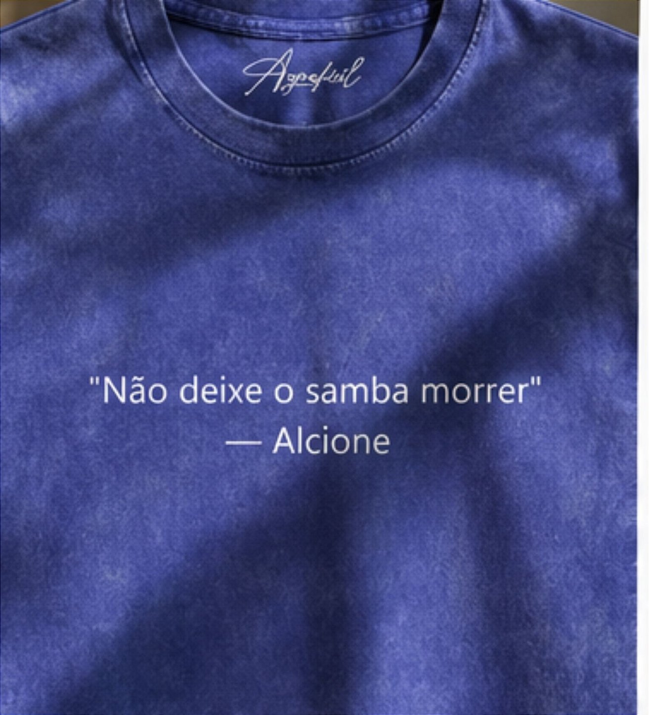 Camiseta Alcione streetwear samba brasileiro Agrafisil