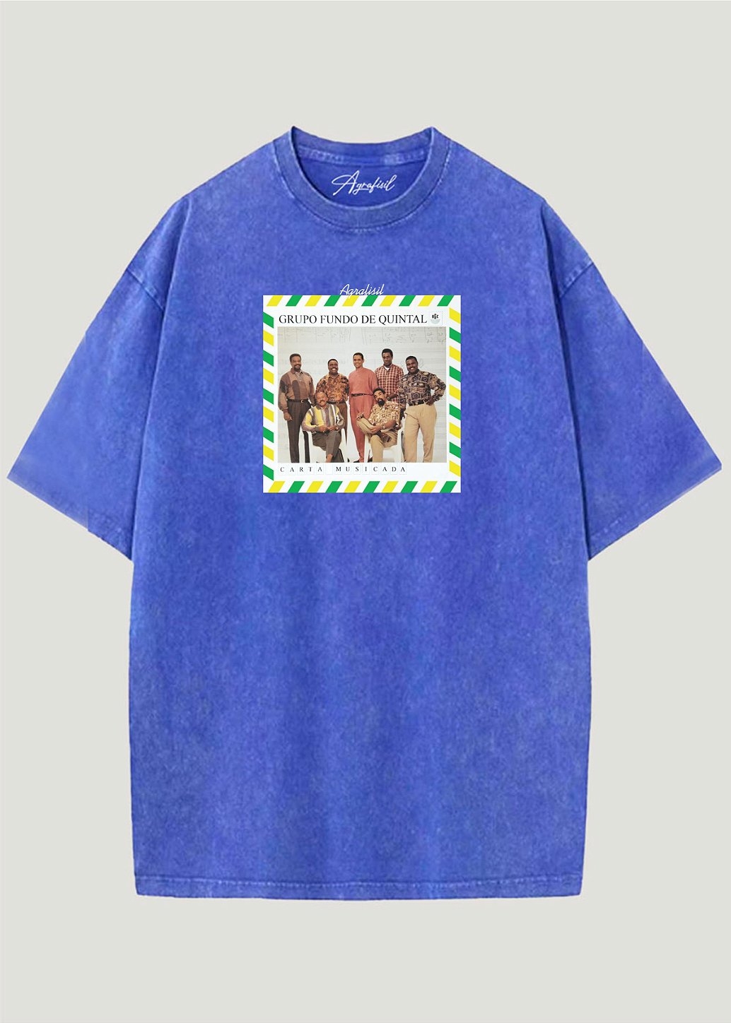 Detalhe da estampa — Camiseta Fundo de Quintal