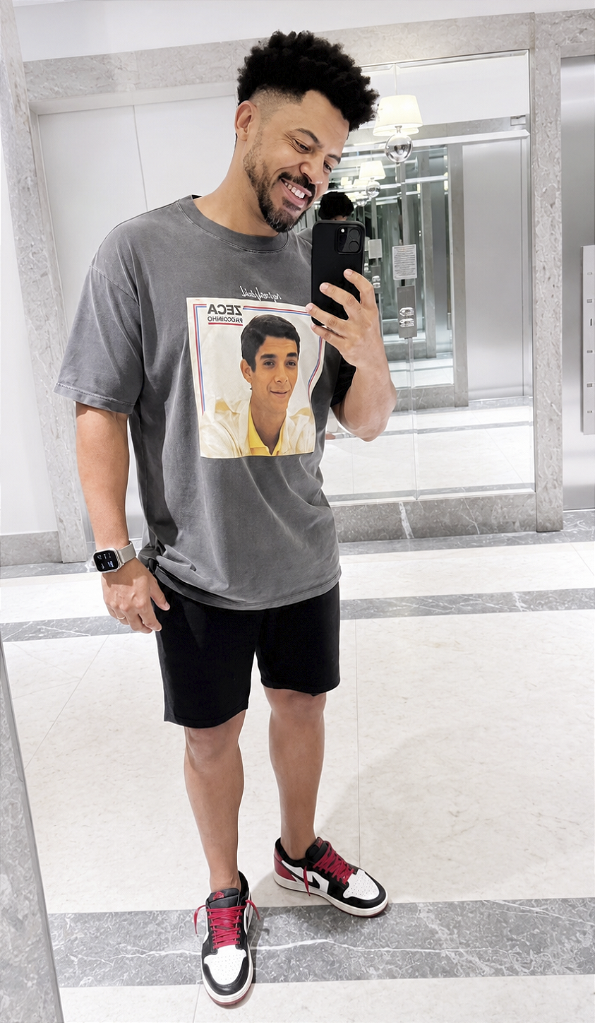 Detalhe da estampa — Camiseta Zeca Pagodinho