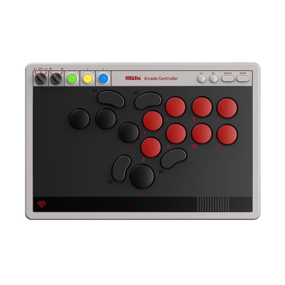 その他 8bitdo arcade stick Controle Sem Fio 8bitdo Arcade Stick - Cadê Meu Jogo