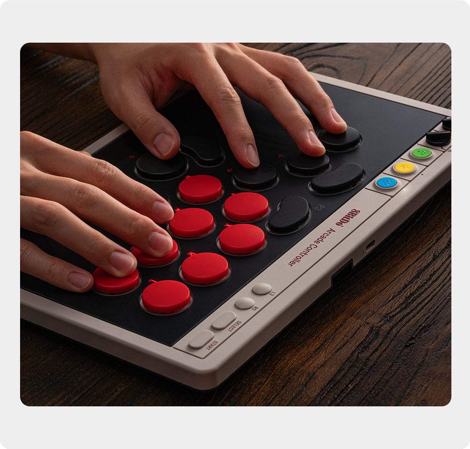 Controle Sem Fio 8bitdo Arcade Stick - Cadê Meu Jogo