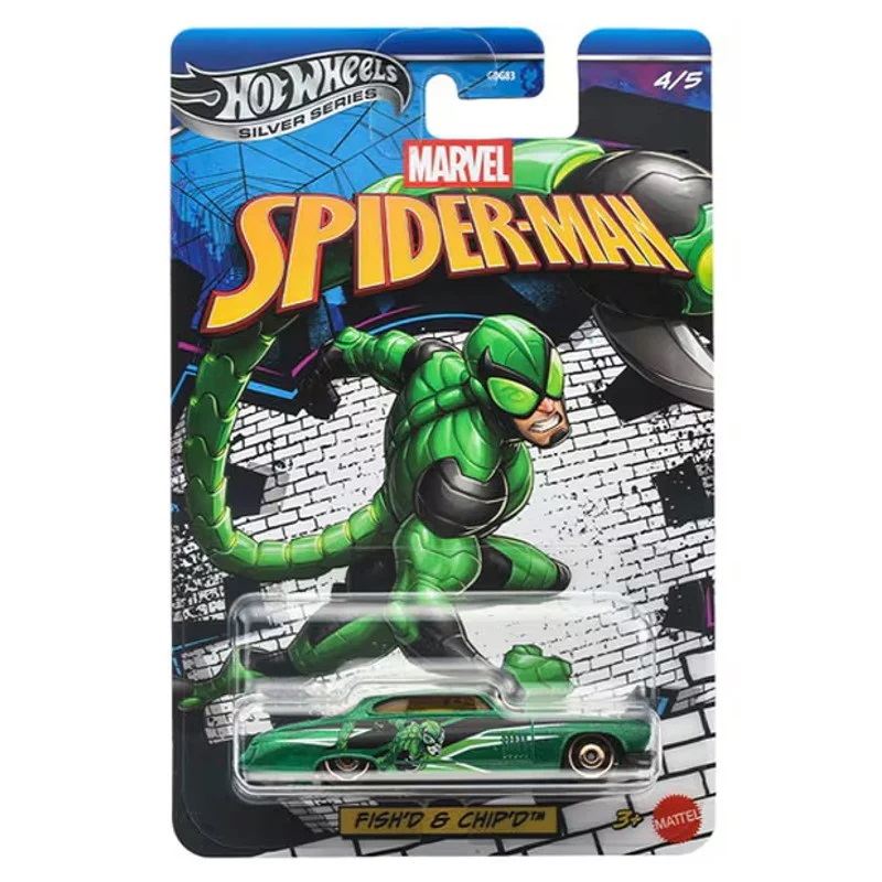 Carrinho Hot Wheels Silver Series Marvel Spider-Man Escorpião Fich