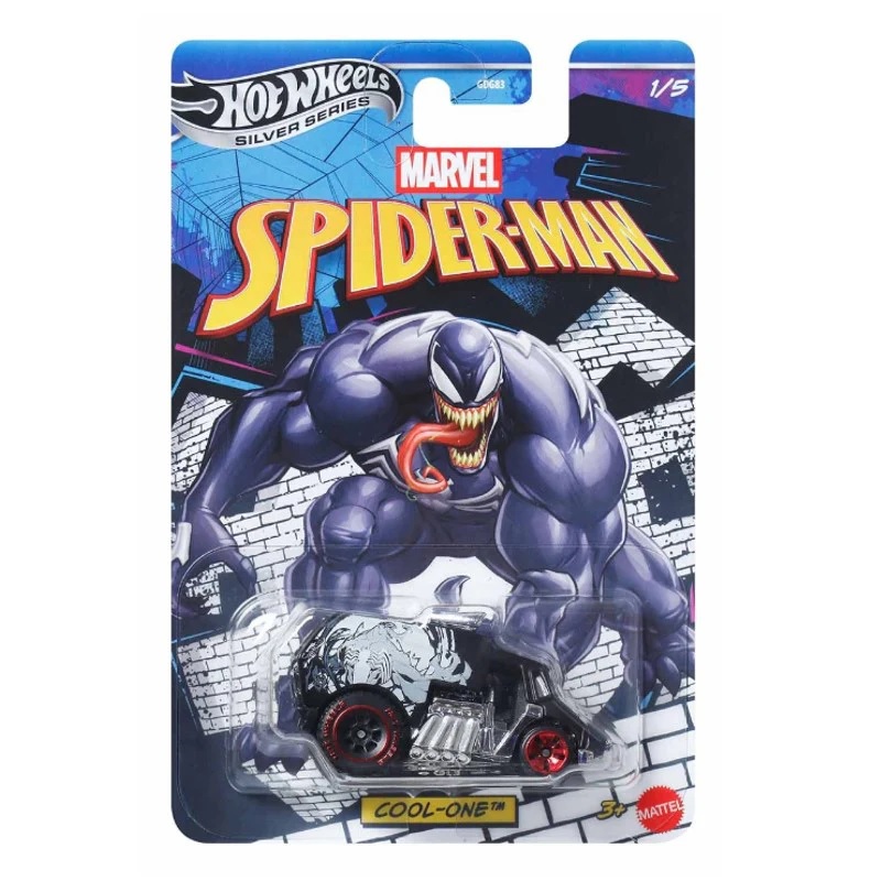 Carrinho Hot Wheels Silver Series Marvel Spider-Man Venon Cool-One