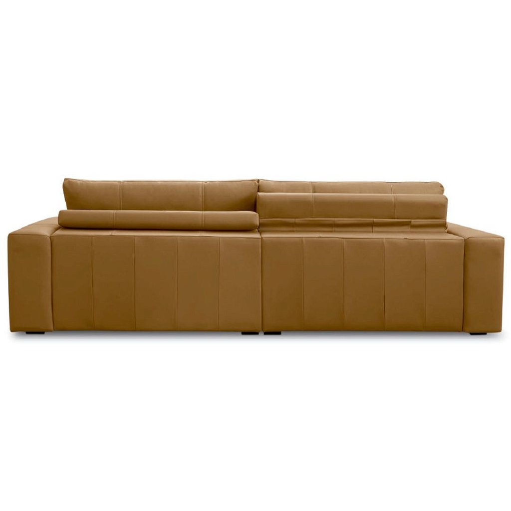 Sofá Transcendence Couro Legítimo | Assento Retrátil + Encosto