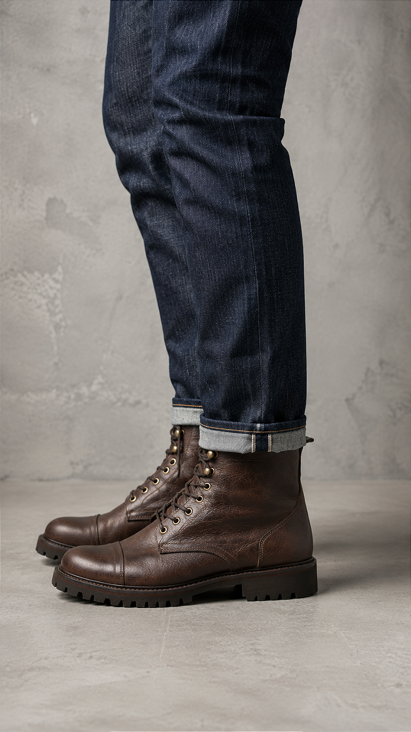 Bota Bull Walk combinada com calça jeans azul