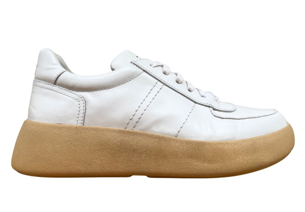 Tênis Masculino Couro Branco Barcelona Design High Bull