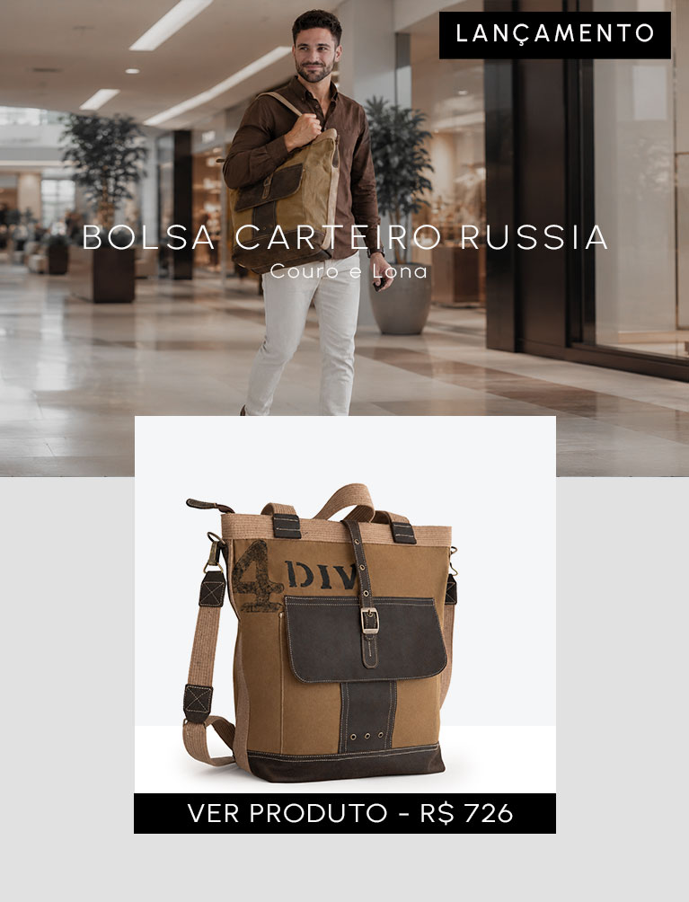 Bolsa shoulder bag Cop em couro legítimo para mobile