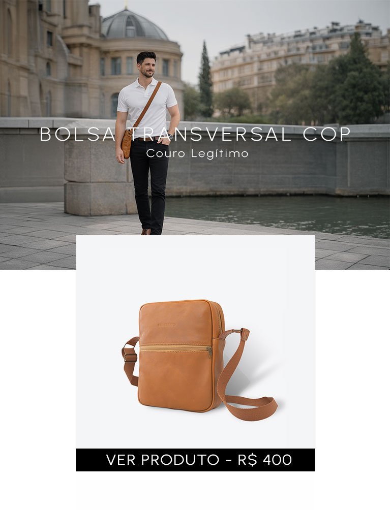 Avental em couro para mobile