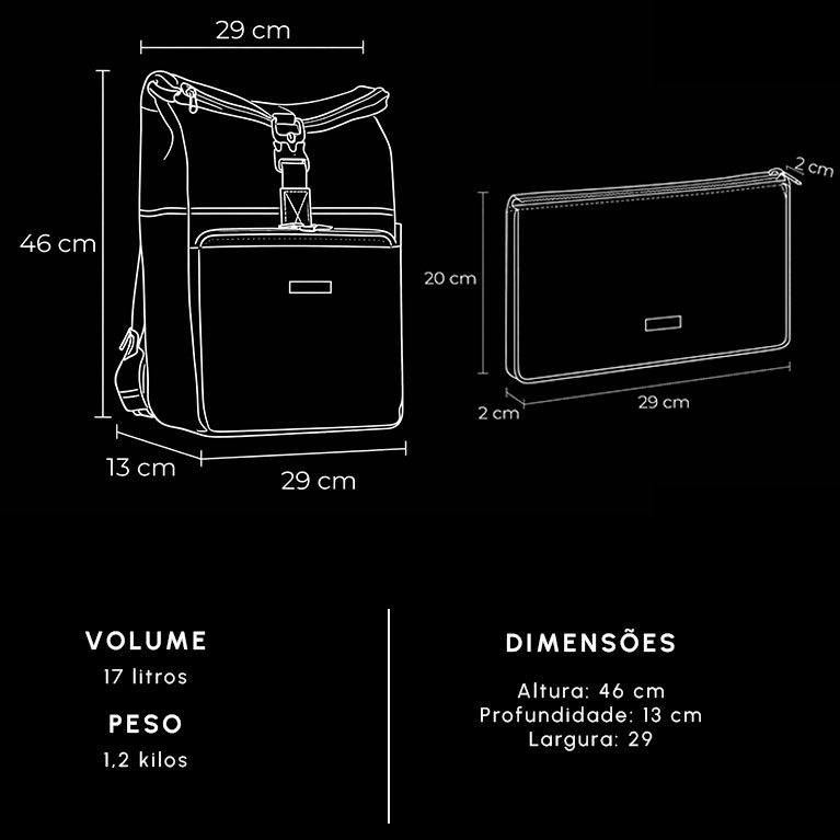 Avental em couro para mobile