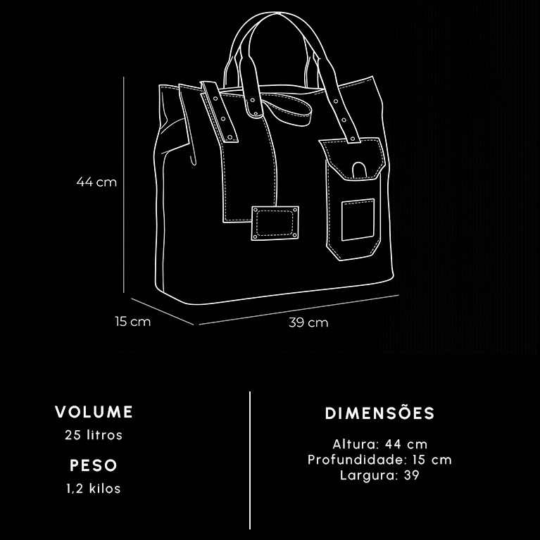 Avental em couro para mobile