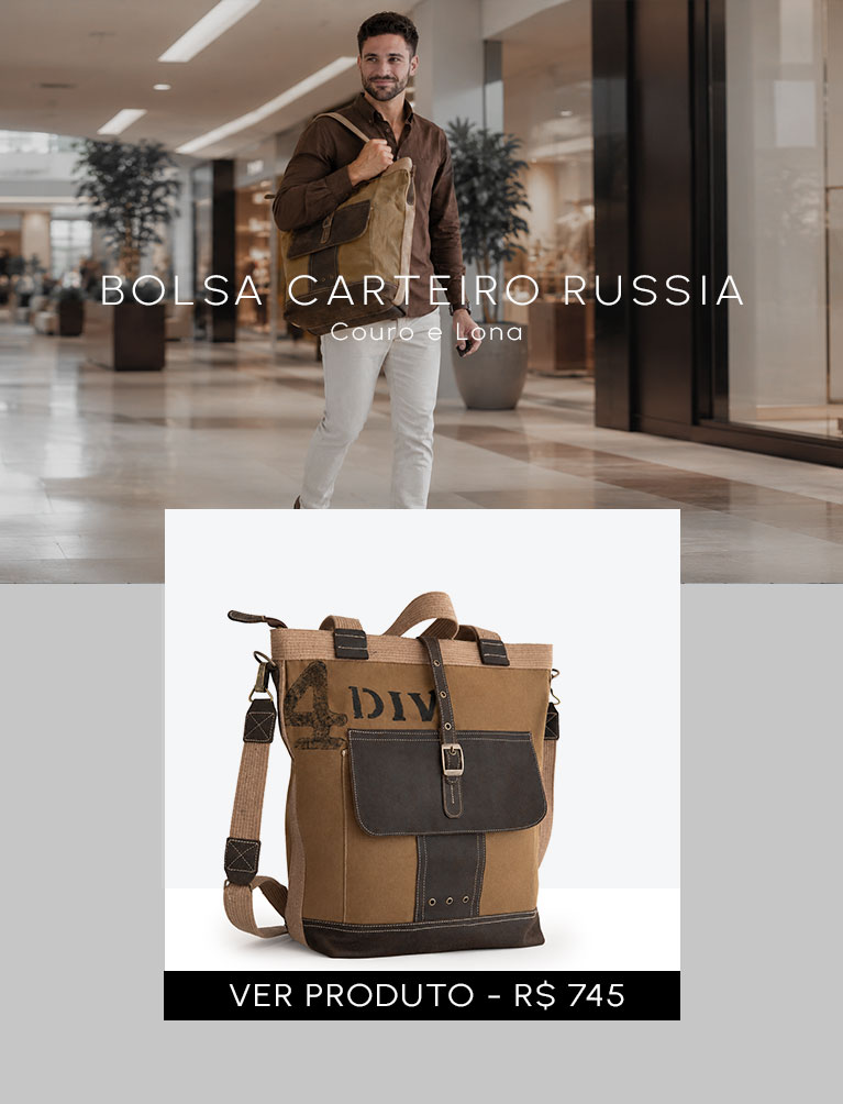 Bolsa shoulder bag Cop em couro legítimo para mobile
