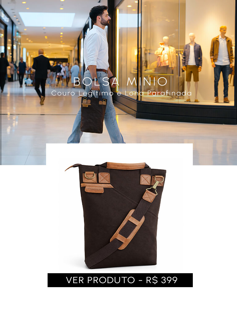 Bolsa shoulder bag Cop em couro legítimo para mobile