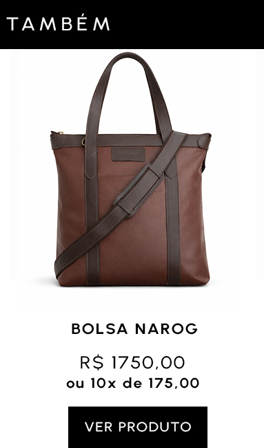 Compre também Bolsa Carteiro Tote Narog em couro legítimo