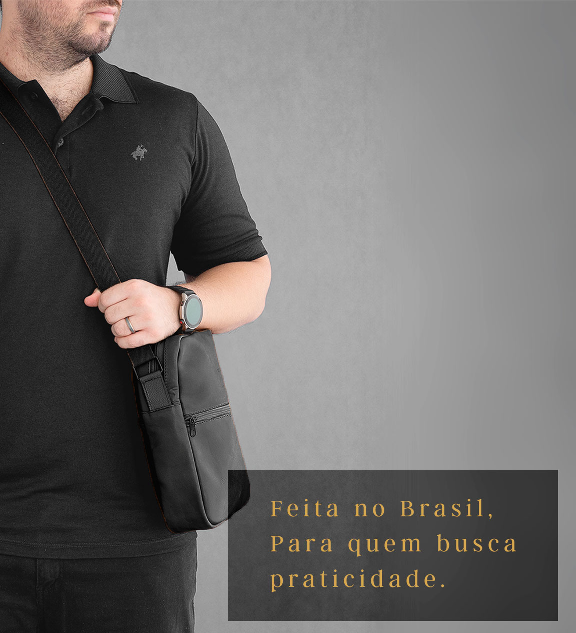 Avental em couro para mobile