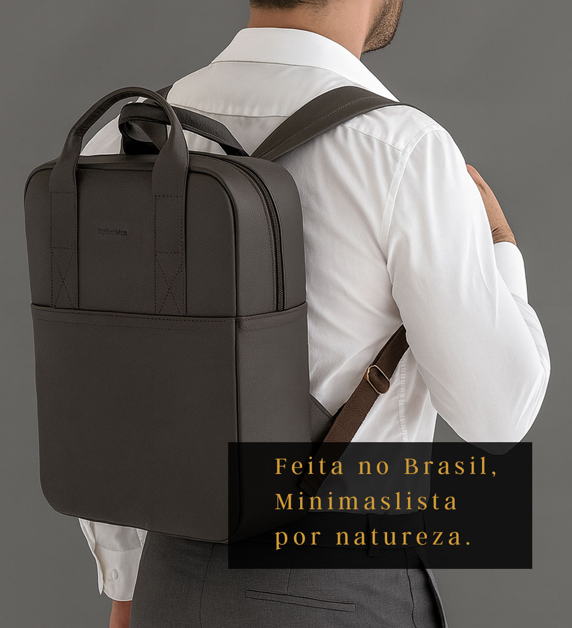 Avental em couro para mobile