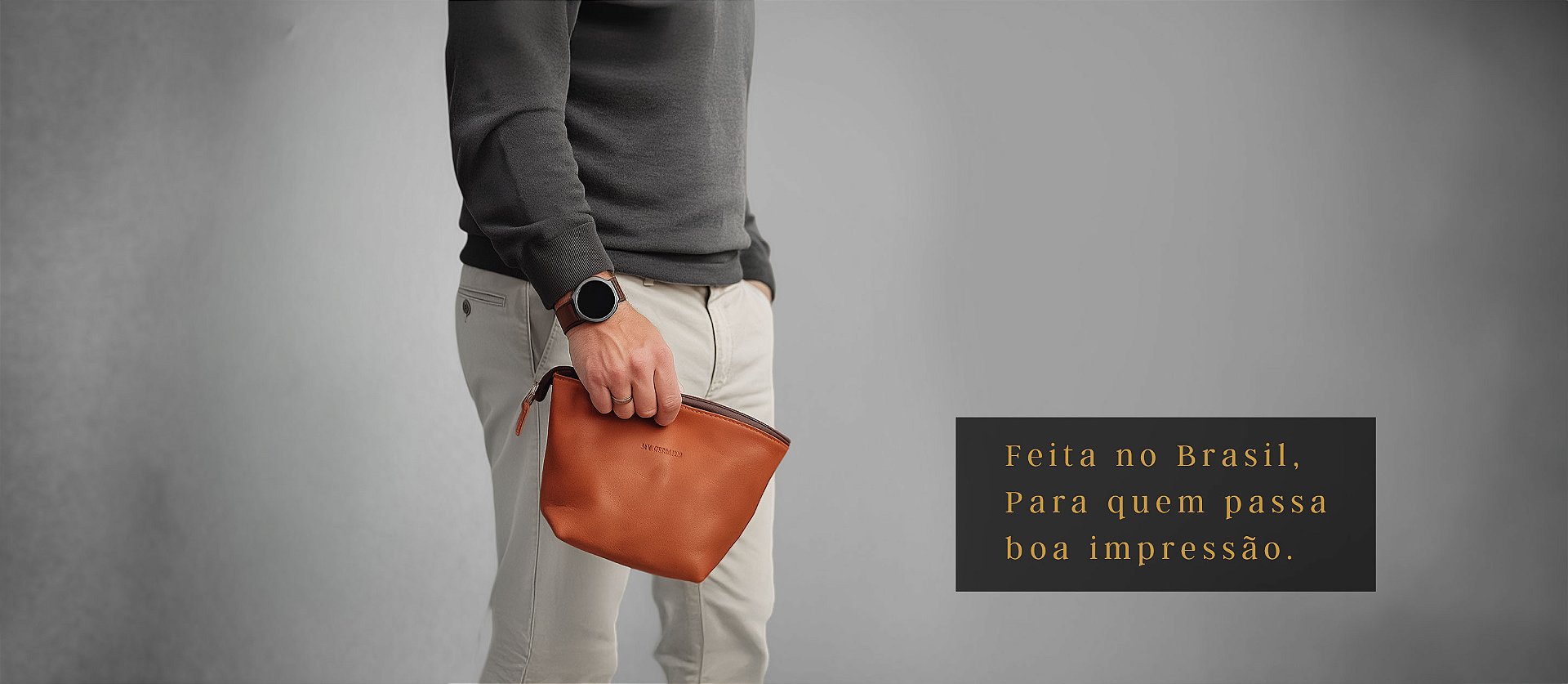 Avental em couro para desktop