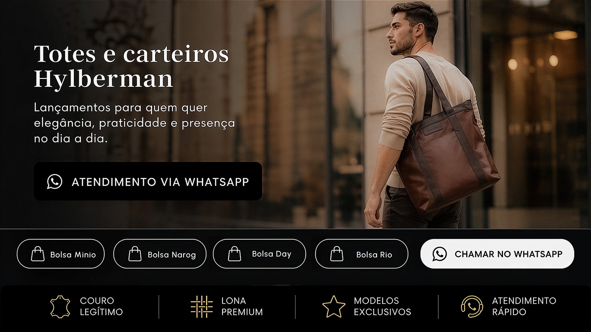 Avental em couro para desktop