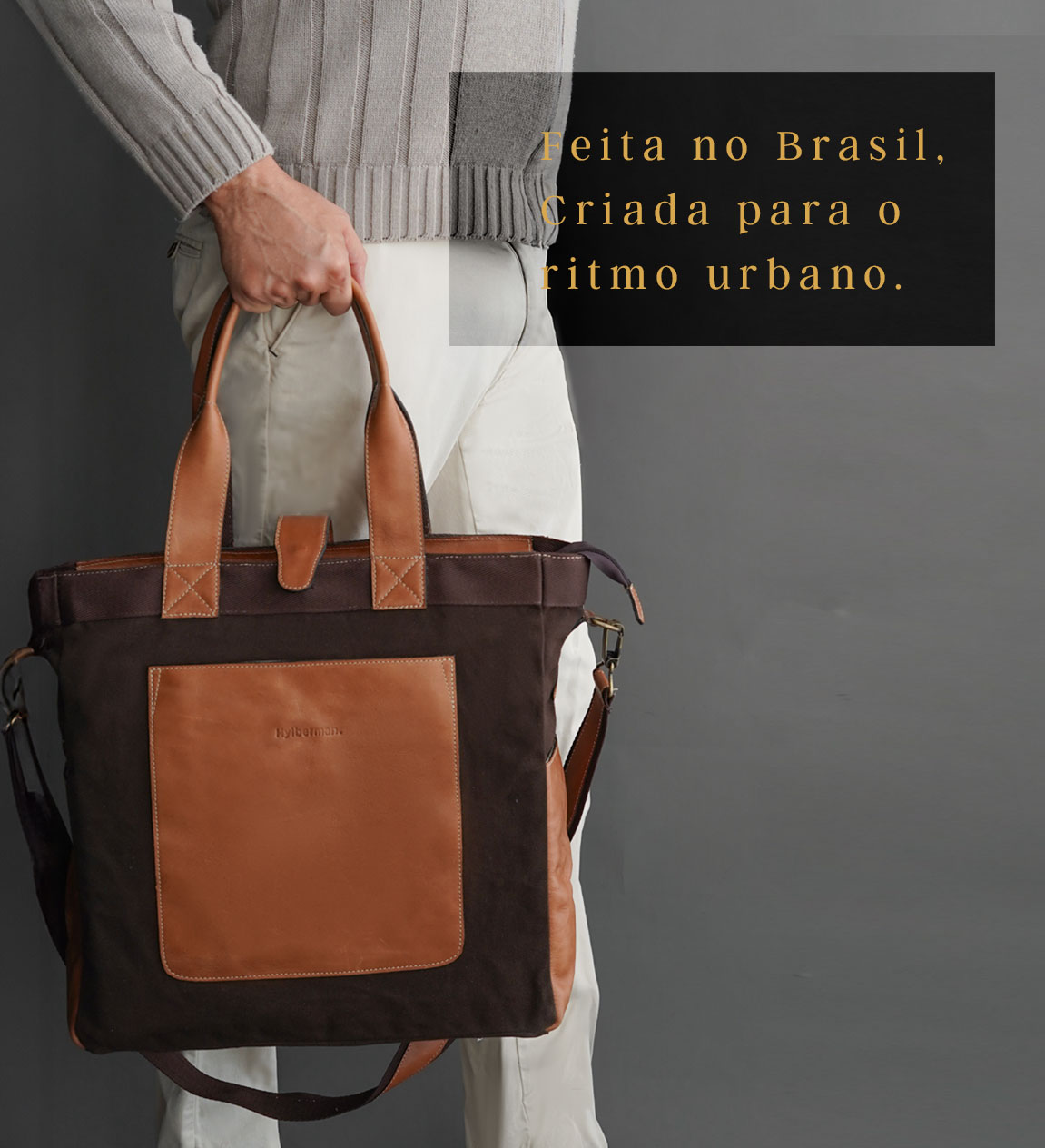 Avental em couro para mobile