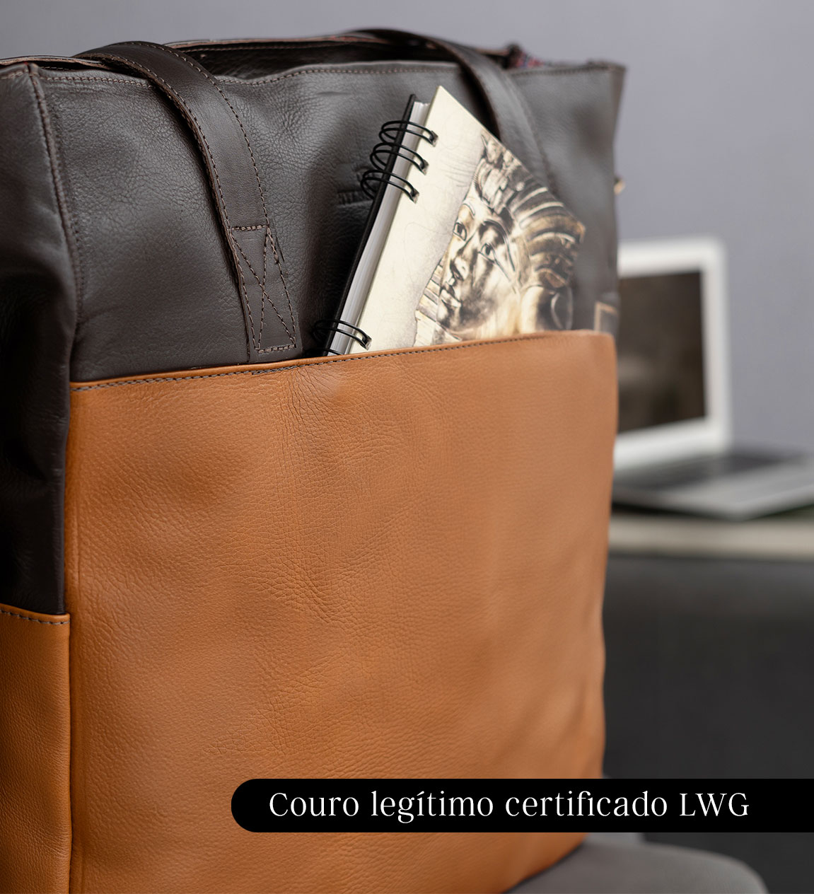 Avental em couro para mobile