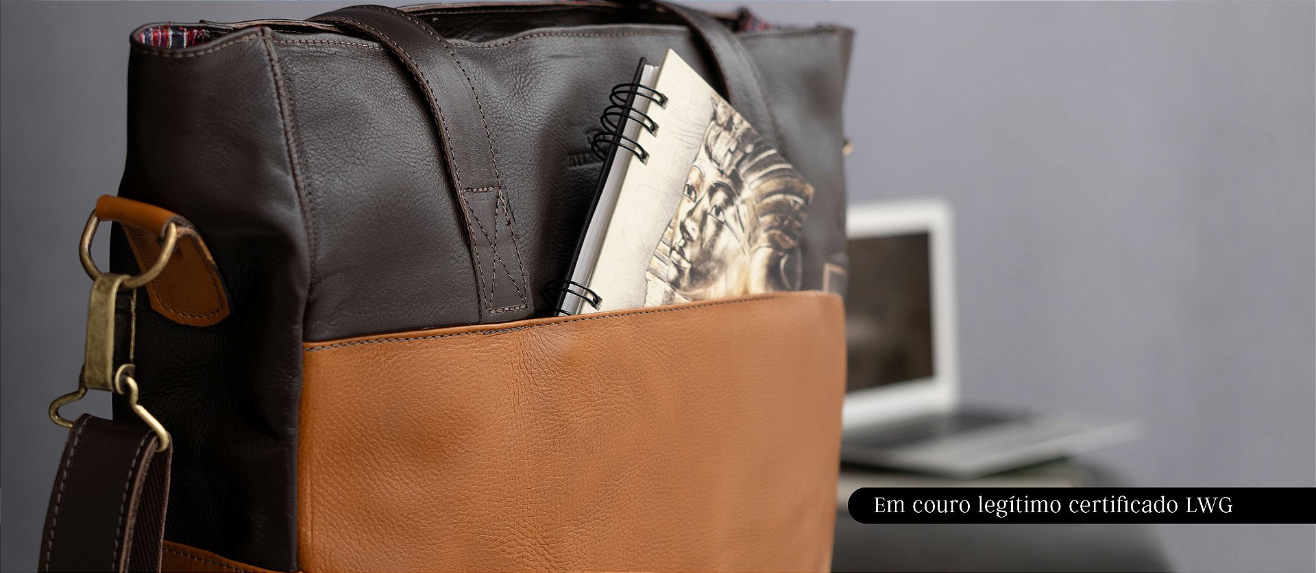 Avental em couro para desktop