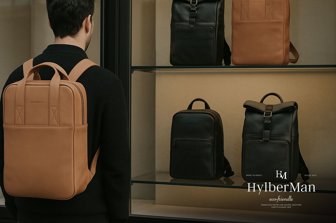 como escolher mochila executiva masculina em couro legítimo