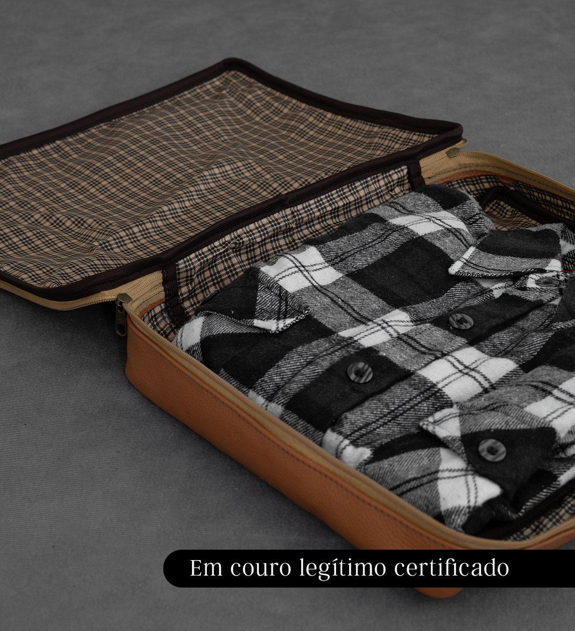 Avental em couro para mobile