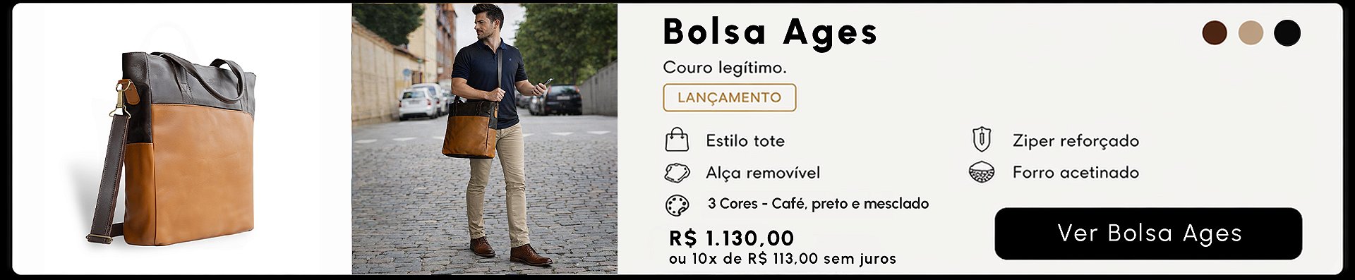 Bolsa Carteiro Minio para notebook em lona premium e couro para desktop