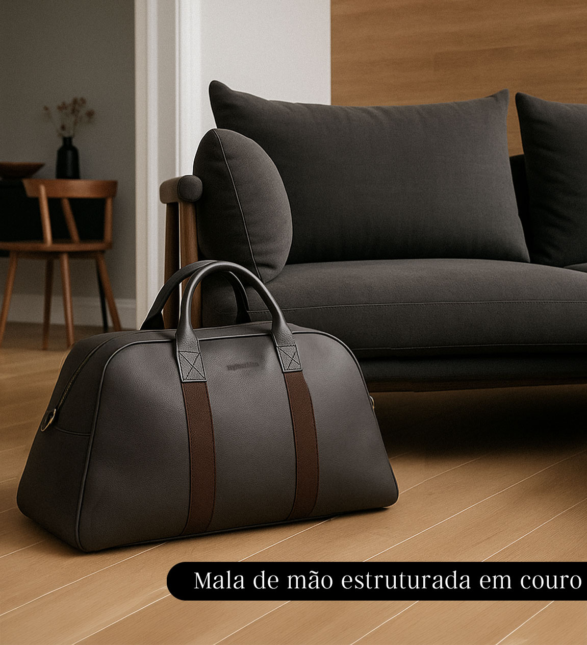 Avental em couro para mobile