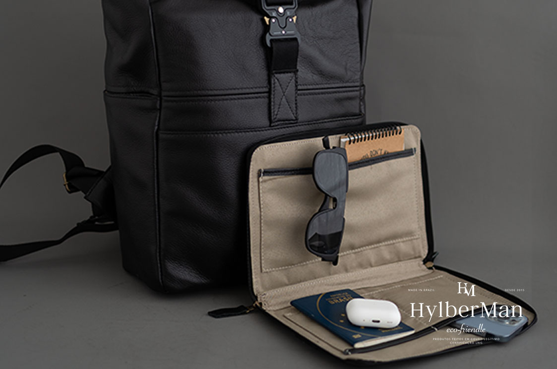 Mochila Roll Top com compartimento externo removível o que avaliar