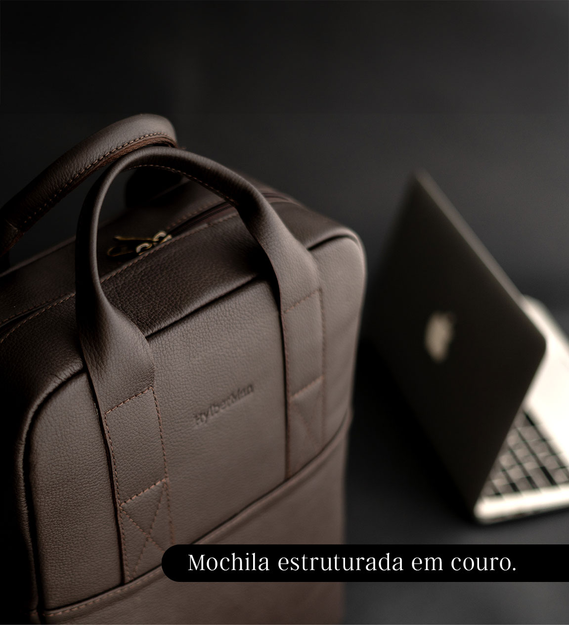 Avental em couro para mobile