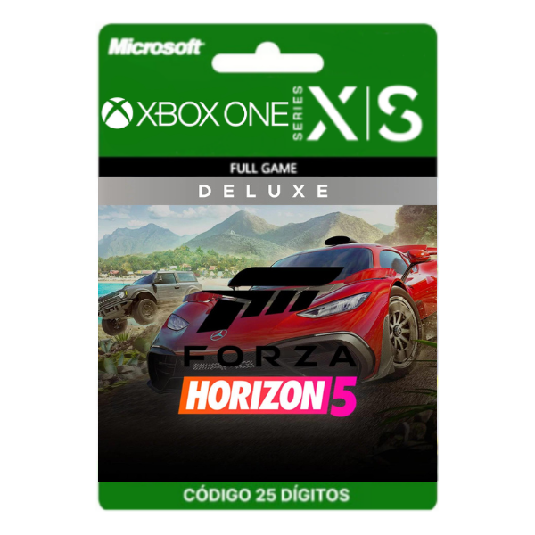 Forza Horizon 5 Deluxe Xbox One/Series X|S 25 Dígitos - Mídia