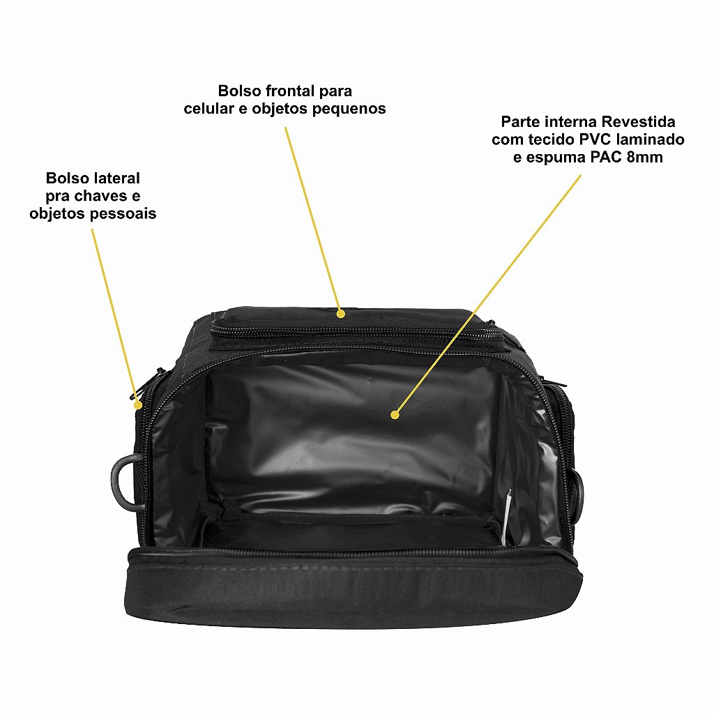 Bolsa Térmica Everbags Porta Marmita Fitness Fit Luxo - 7 Litros